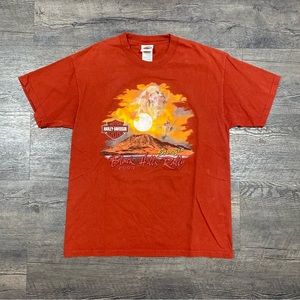 Vintage Harley Davidson Graphic Double Sided T Shirt Sz L